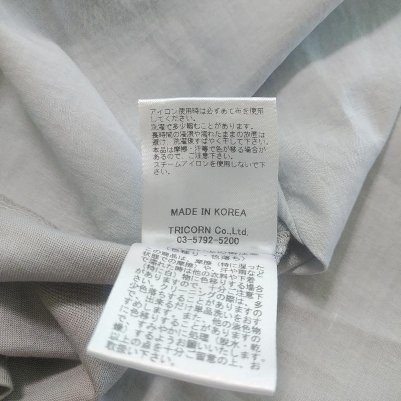 ヨーロ YOLO カットソー 半袖 36 無地 灰 / グレー / レディース USED 古着 中古 10008346