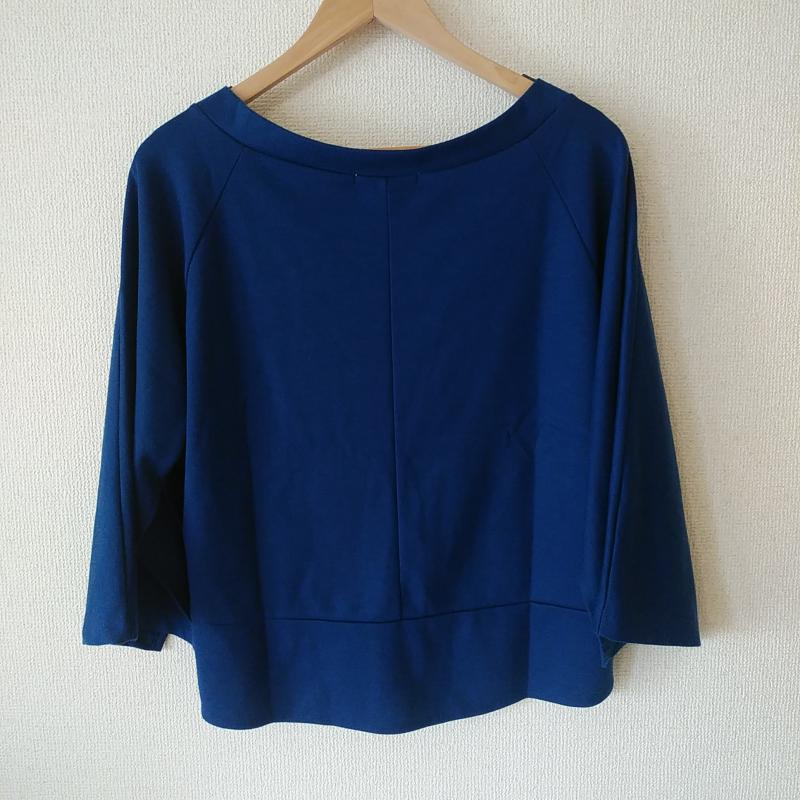 ポリーヌブロー Pauline Bleu カットソー 長袖 無地 青 / ブルー / レディース USED 古着 中古 10008391