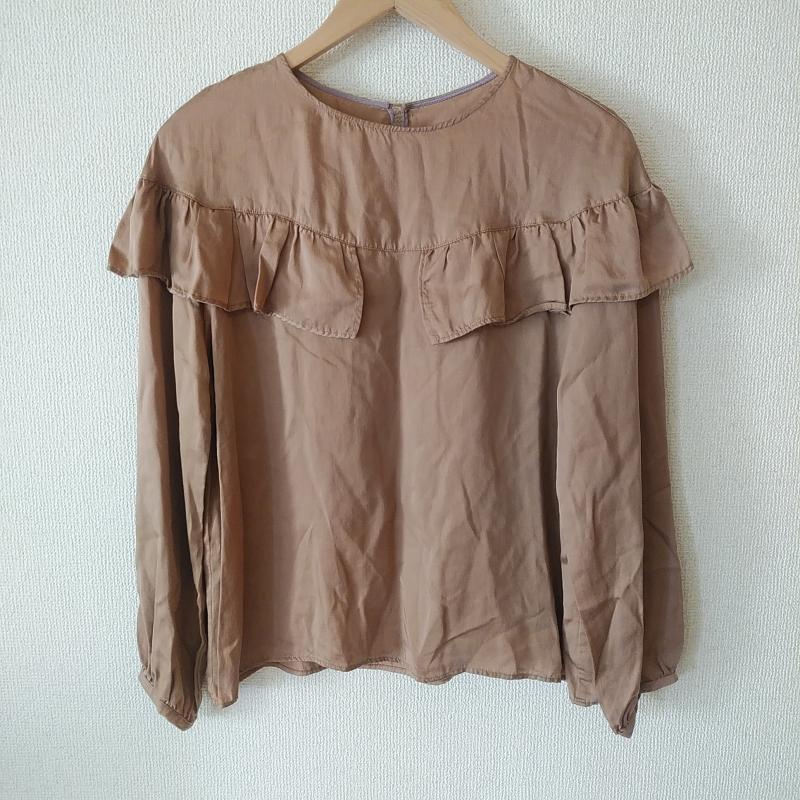 シードレイク Seadrake カットソー 長袖 38 無地 ベージュ / ベージュ / レディース USED 古着 中古 10008393