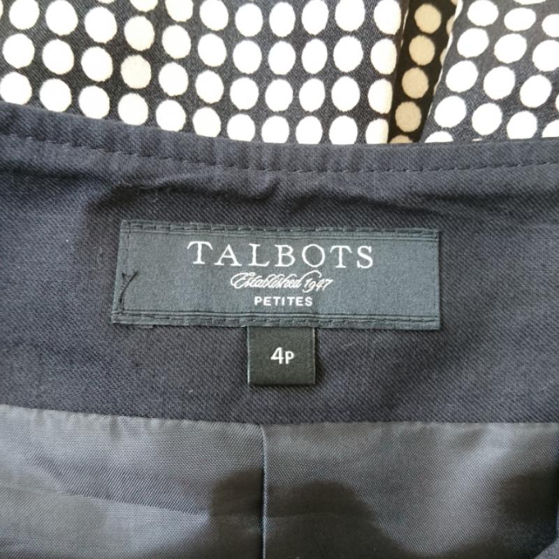 タルボット TALBOTS スカート ひざ丈スカート 4 ドット X ベージュ / ベージュ / X 黒 / ブラック / レディース USED 古着 中古 10008433
