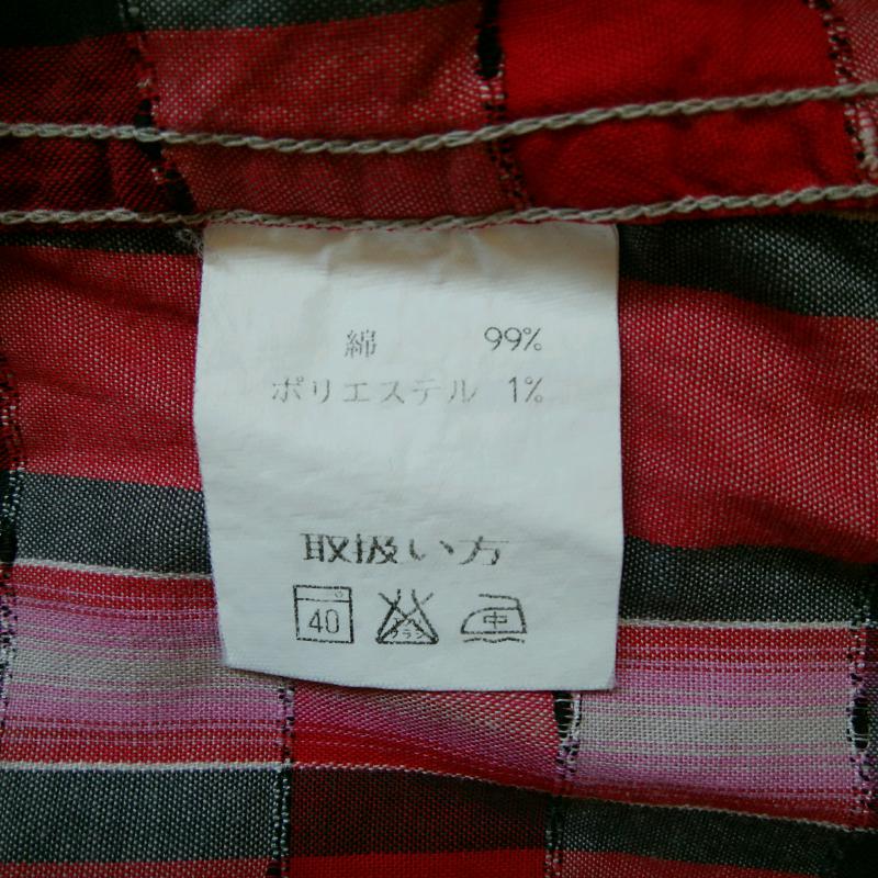 ジェラード JELADO シャツ、ブラウス 長袖 M チェック 赤 / レッド / X 黒 / ブラック / X ベージュ / ベージュ / メンズ USED 古着 中古 10008471