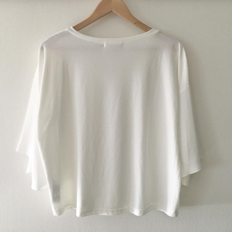 マウジー MOUSSY カットソー 七分袖 FREE 無地 白 / ホワイト / レディース USED 古着 中古 10008585