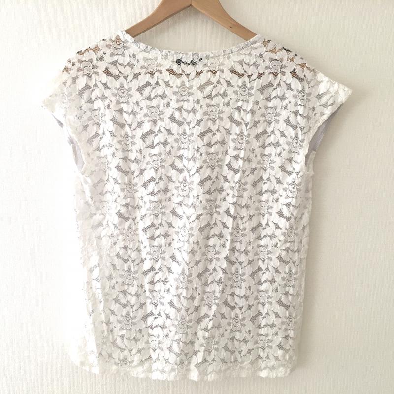 ビューティアンドユースユナイテッドアローズ BEAUTY&YOUTH UNITED ARROWS カットソー 半袖 ストライプ X 花柄 灰 / グレー / X 白 / ホワイト / レディース USED 古着 中古 10008596