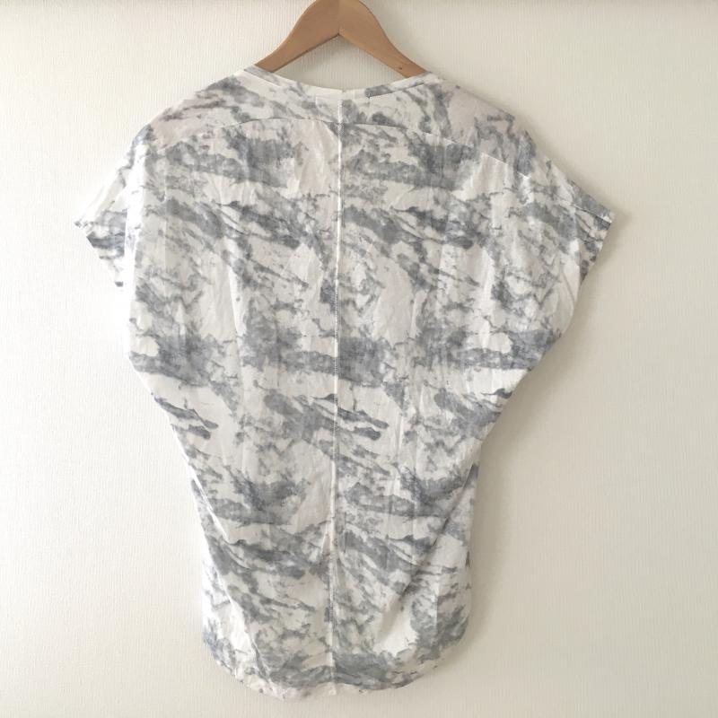 アズールバイマウジー AZUL BY MOUSSY カットソー 半袖 S 白 / ホワイト / X 灰 / グレー / レディース USED 古着 中古 10008598