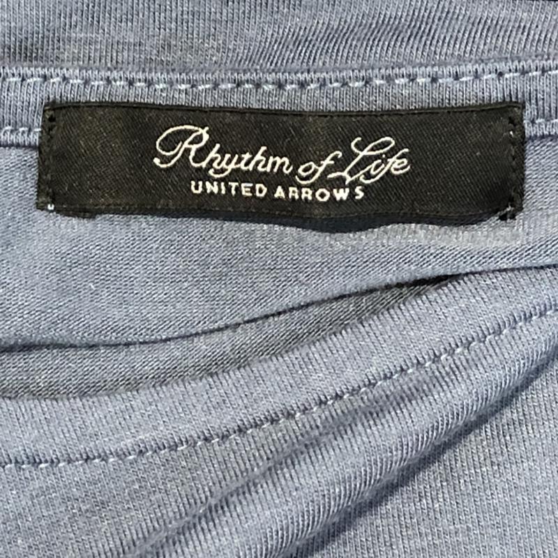 リズムオブライフユナイテッドアローズ RHYTHMOFLIFEUNITEDARROWS カットソー 半袖 ボーダー柄 青 / ブルー / レディース USED 古着 中古 10008705