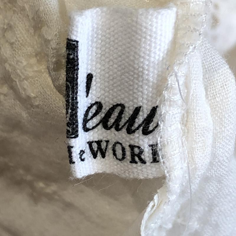 フレームワーク FRAMeWORK ベスト ベスト 無地 X 刺繍 ベージュ / ベージュ / レディース USED 古着 中古 10008717