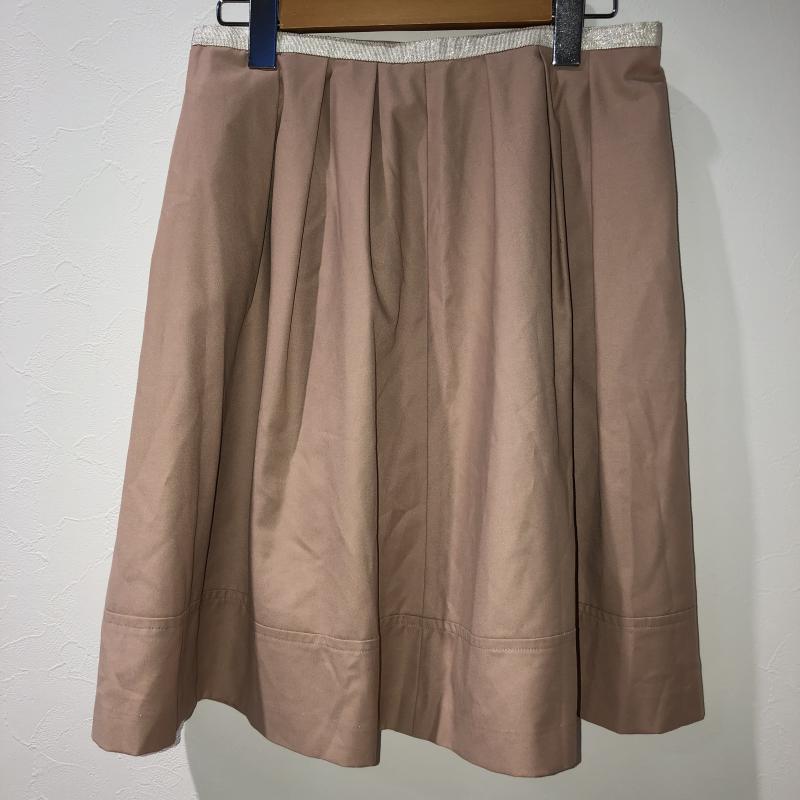 グリーンレーベルリラクシング green label relaxing スカート ひざ丈スカート 38 無地 ベージュ / ベージュ / X 白 / ホワイト / レディース USED 古着 中古 10008730