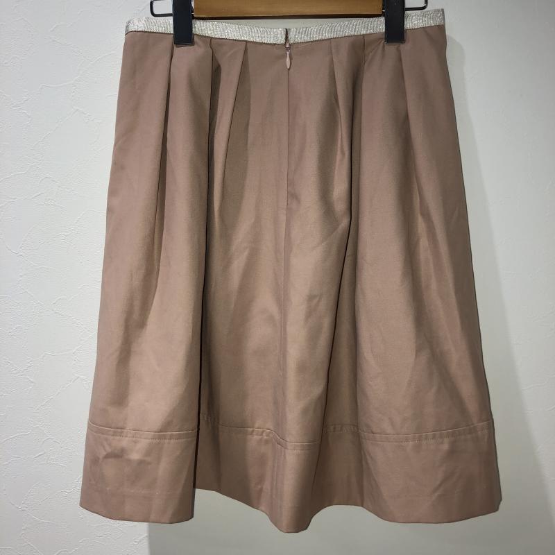 グリーンレーベルリラクシング green label relaxing スカート ひざ丈スカート 38 無地 ベージュ / ベージュ / X 白 / ホワイト / レディース USED 古着 中古 10008730