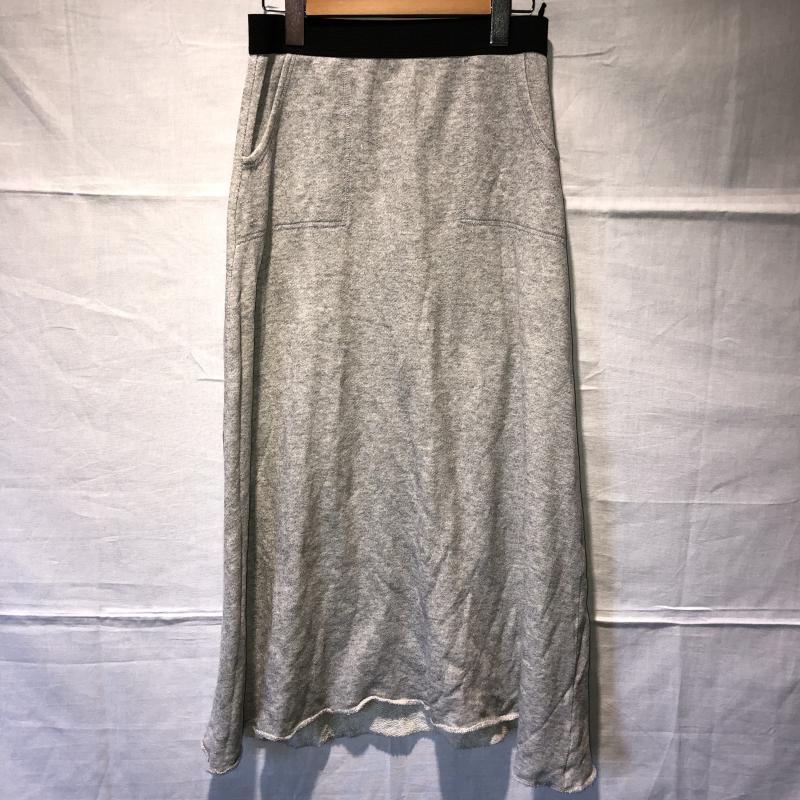 グリーンレーベルリラクシング green label relaxing スカート ロングスカート 無地 灰 / グレー / X 黒 / ブラック / レディース USED 古着 中古 10008744