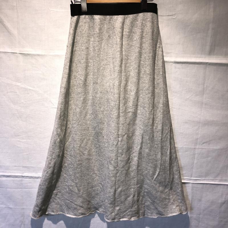 グリーンレーベルリラクシング green label relaxing スカート ロングスカート 無地 灰 / グレー / X 黒 / ブラック / レディース USED 古着 中古 10008744