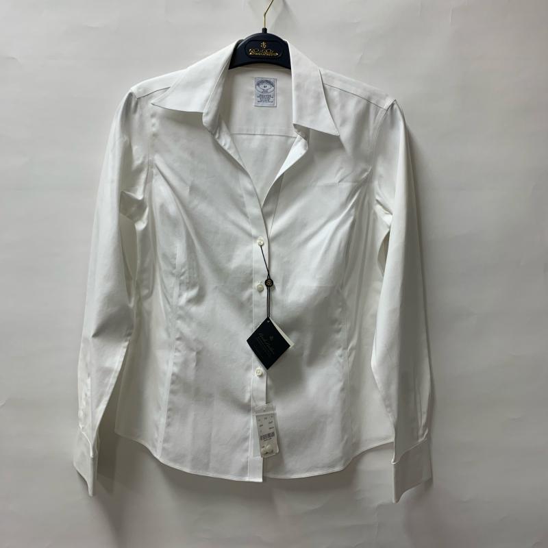 ブルックス ブラザーズ BROOKS BROTHERS シャツ、ブラウス 長袖 346 無地 白 / ホワイト / レディース USED 古着 中古 10008809