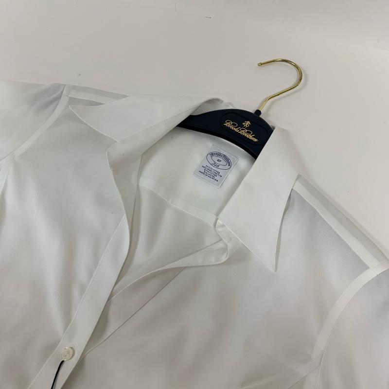 ブルックス ブラザーズ BROOKS BROTHERS シャツ、ブラウス 長袖 346 無地 白 / ホワイト / レディース USED 古着 中古 10008809