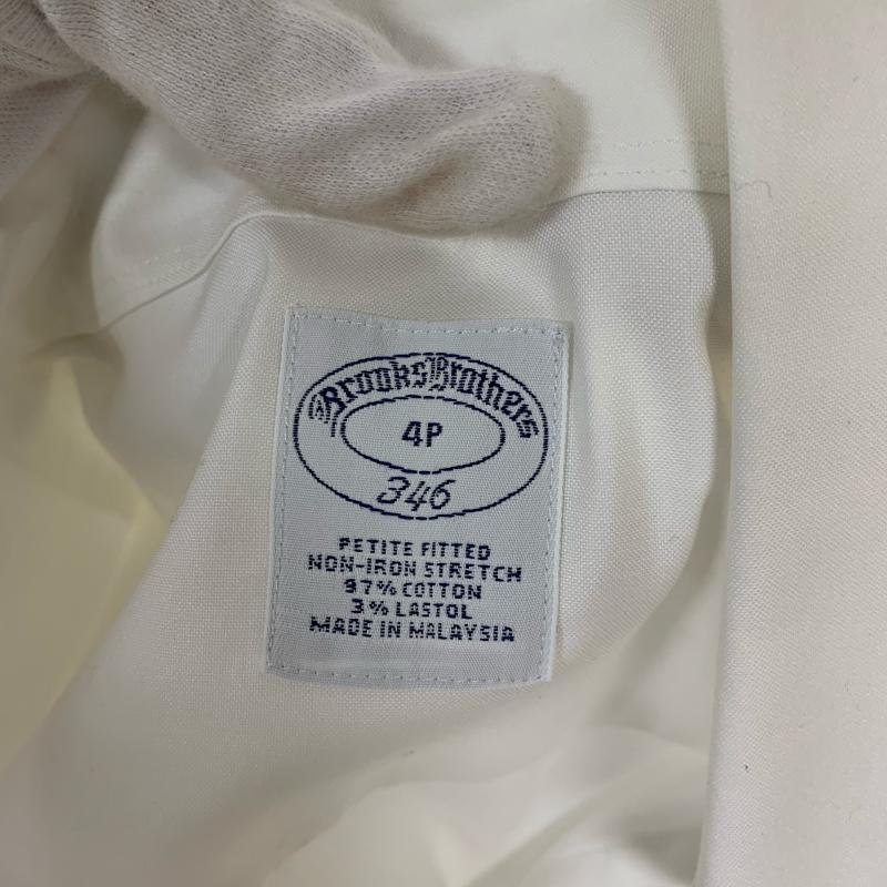 ブルックス ブラザーズ BROOKS BROTHERS シャツ、ブラウス 長袖 346 無地 白 / ホワイト / レディース USED 古着 中古 10008809