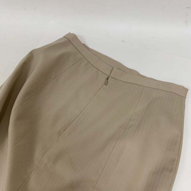 タルボット TALBOTS スーツ ひざ丈スカート ストライプ ベージュ / ベージュ / レディース USED 古着 中古 10008857