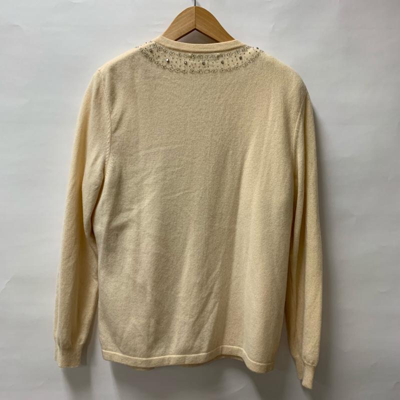 ミツコシ MITSUKOSHI アンサンブルニット 長袖 L 無地 X ベージュ / ベージュ / レディース USED 古着 中古 10008863