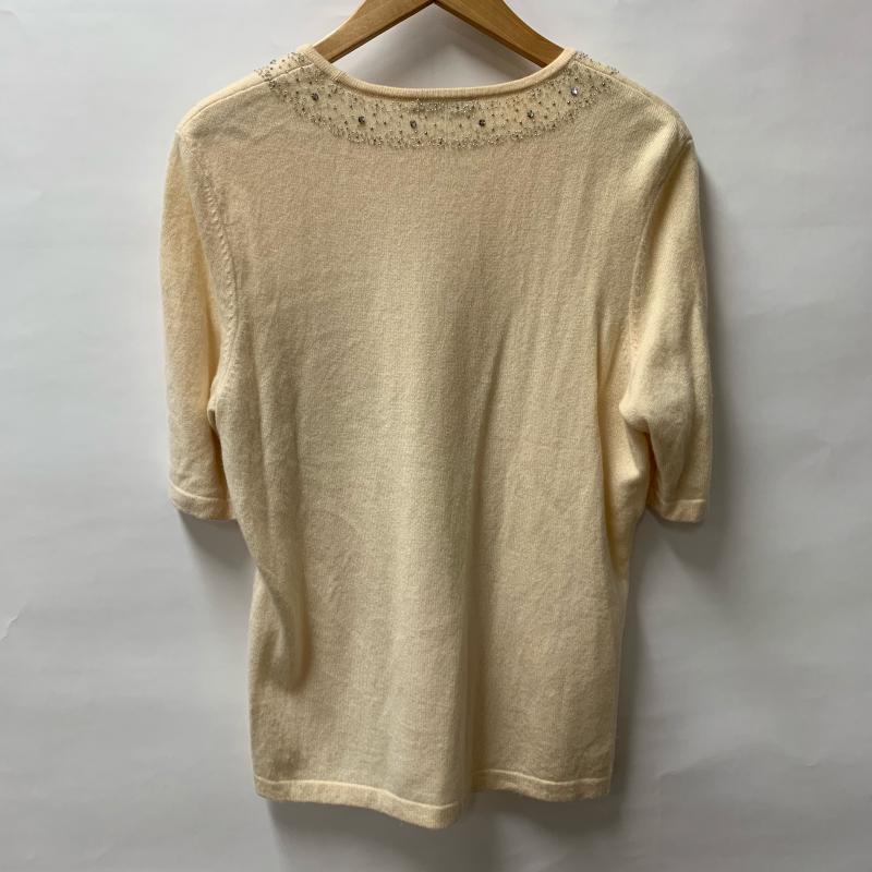 ミツコシ MITSUKOSHI アンサンブルニット 長袖 L 無地 X ベージュ / ベージュ / レディース USED 古着 中古 10008863