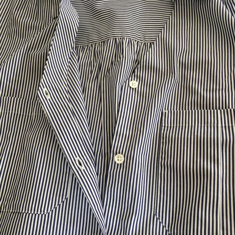 スローブイエナ SLOBE IENA シャツ、ブラウス 長袖 ストライプ 白 / ホワイト / X 青 / ブルー / レディース USED 古着 中古 10009144