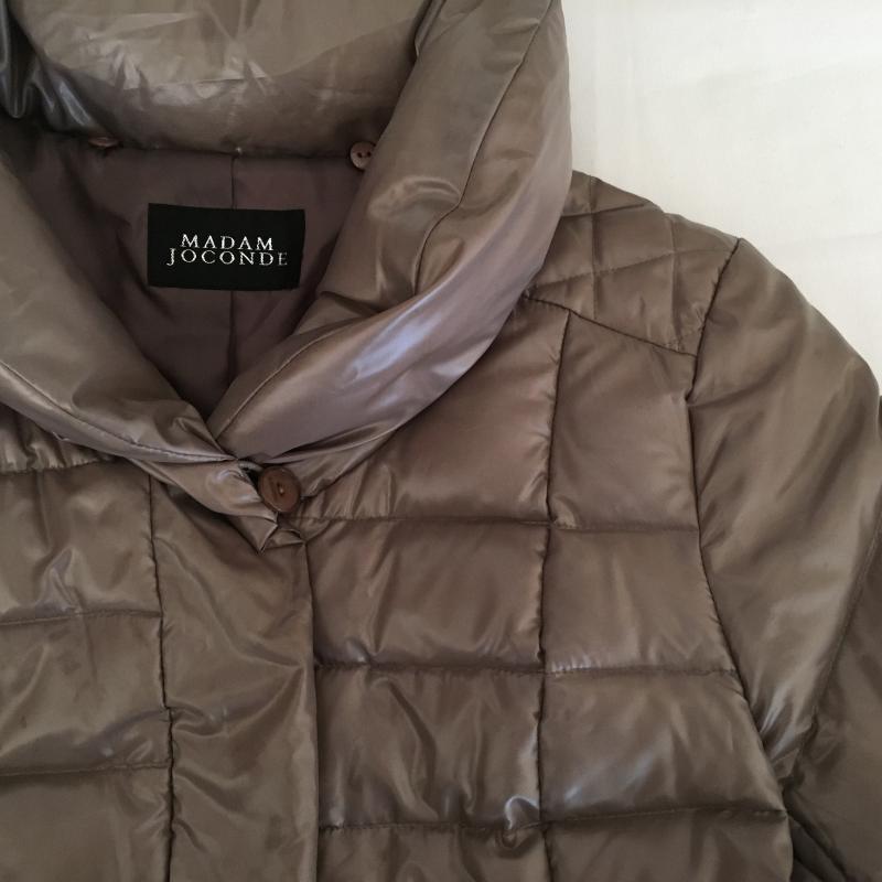 マダムジョコンダ MADAM JOCONDE コート ダウンコート 40 無地 茶 / ブラウン / レディース USED 古着 中古 10009152