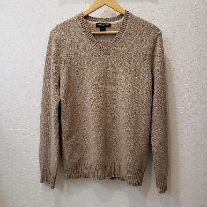バナナリパブリック BANANA REPUBLIC ニット、セーター 長袖 M 無地 ベージュ / ベージュ / レディース USED 古着 中古 10009226