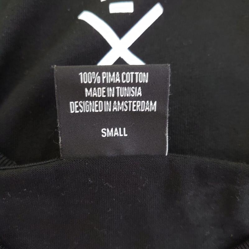 ニューアムス NEWAMS カットソー 半袖 M プリント X 無地 白 / ホワイト / X 黒 / ブラック / メンズ USED 古着 中古 10009287