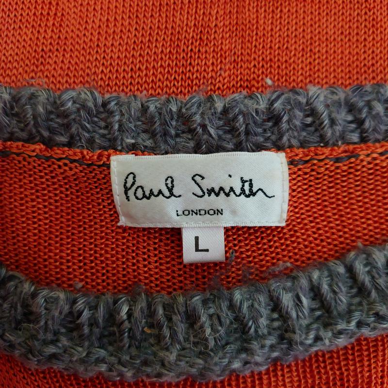 ポールスミス Paul Smith トップス トップス L 無地 灰 / グレー / X 橙 / オレンジ / メンズ USED 古着 中古 10009311