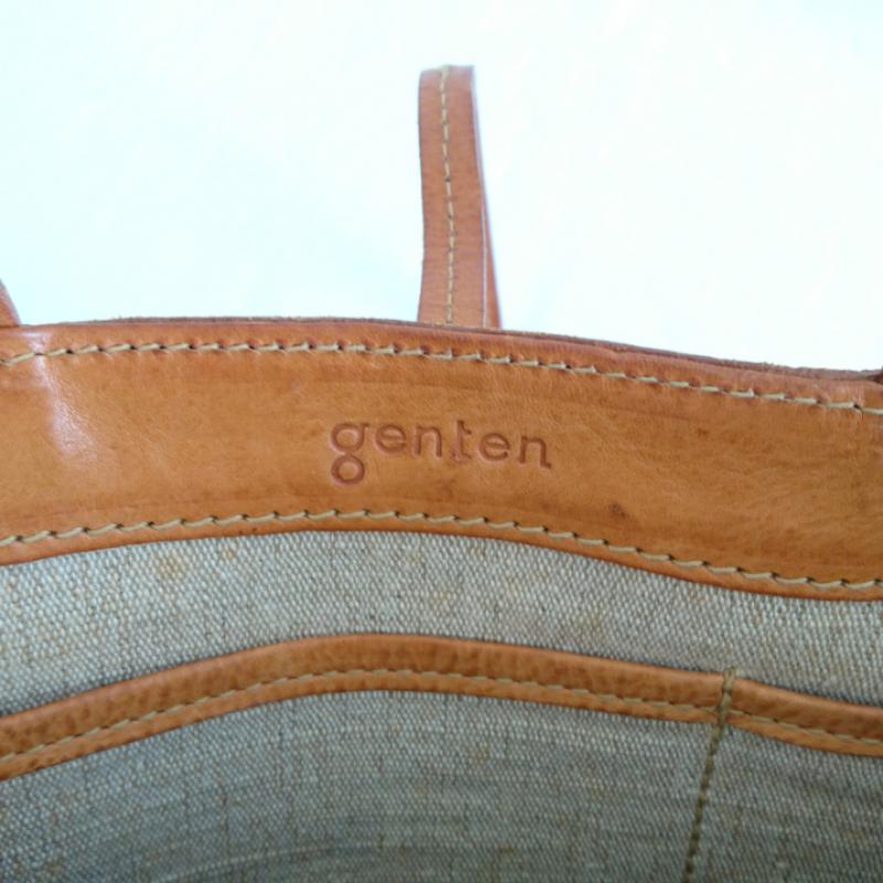 ゲンテン genten ハンドバッグ ハンドバッグ 無地 茶 / ブラウン / レディース USED 古着 中古 10009314