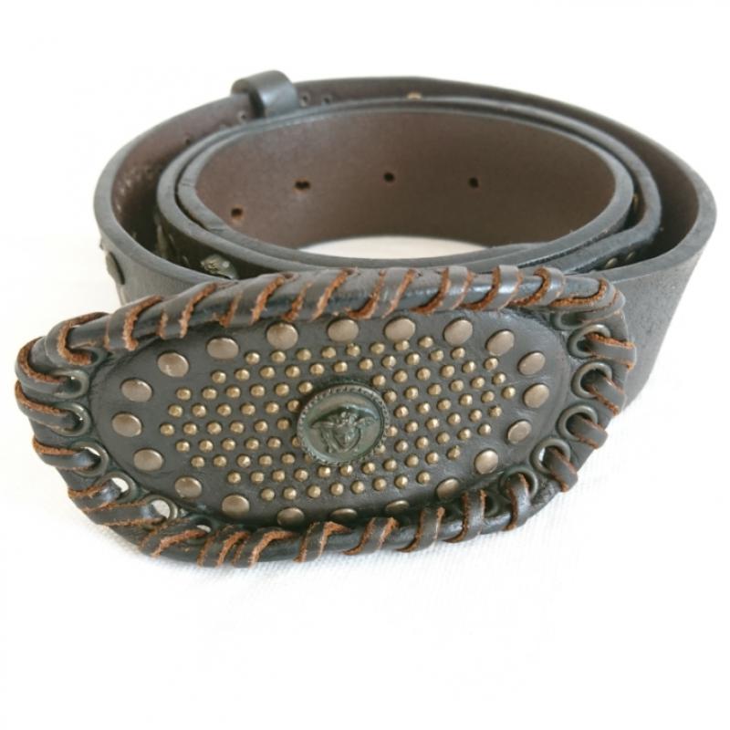 ジャンニヴェルサーチ GIANNI VERSACE ベルト・バックル ベルト 37105 茶 / ブラウン / レディース USED 古着 中古 10009352
