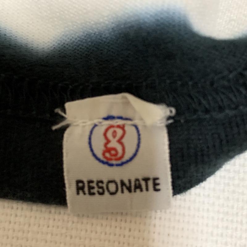 リゾネイトグッドイナフ RESONATE GOODENOUGH Tシャツ 半袖 M ボーダー柄 X ロゴ、文字 黒 / ブラック / X 白 / ホワイト /  メンズ USED 古着 中古 10009387
