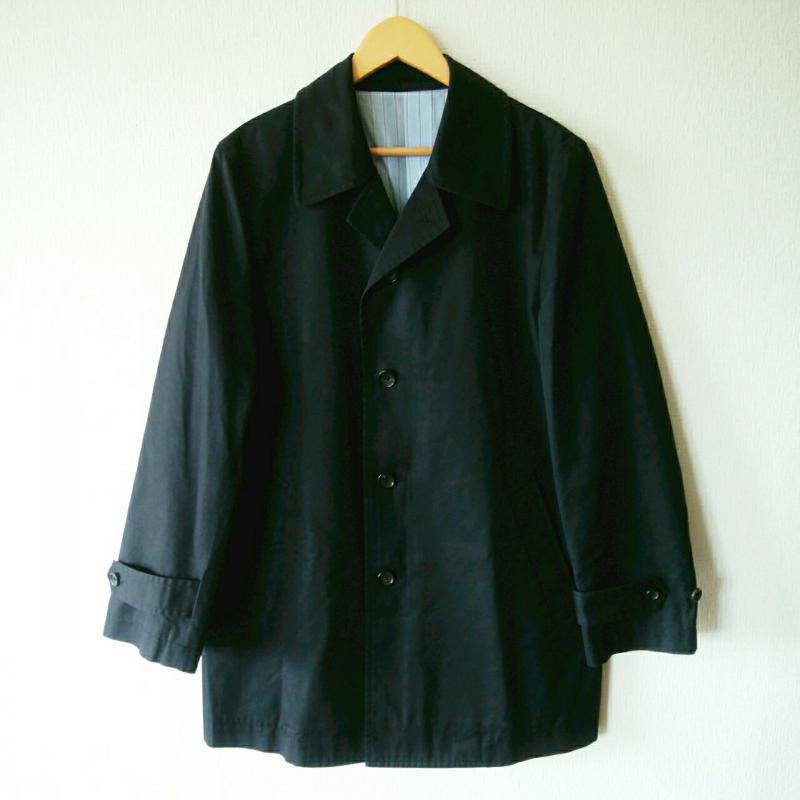 コムデギャルソンオム COMME des GARCONS HOMME コート コート一般 ステンカラーコート 無地 黒 / ブラック / メンズ USED 古着 中古 10009441