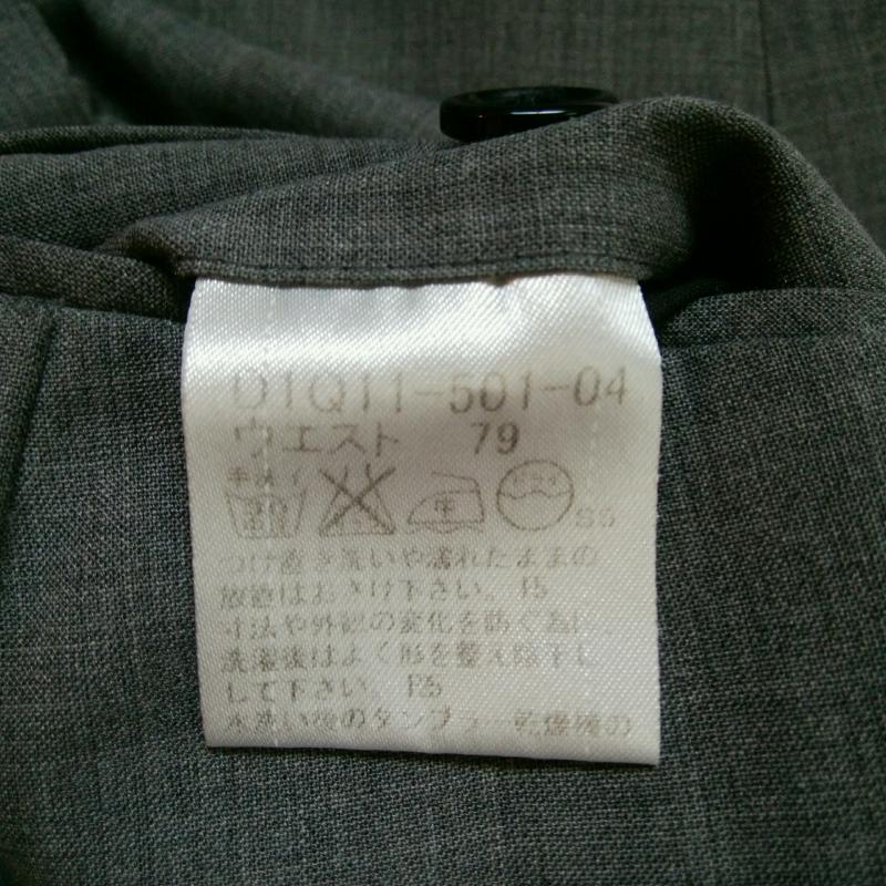 バーバリーブラックレーベル BURBERRY BLACK LABEL パンツ スラックス 無地 灰 / グレー / メンズ USED 古着 中古 10009472