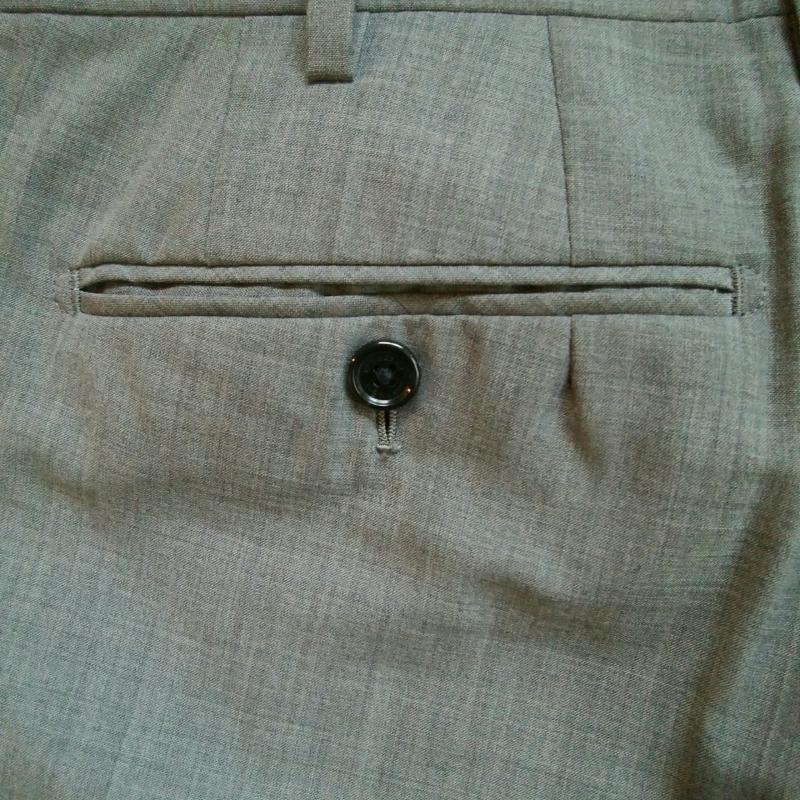 バーバリーブラックレーベル BURBERRY BLACK LABEL パンツ スラックス 無地 灰 / グレー / メンズ USED 古着 中古 10009472