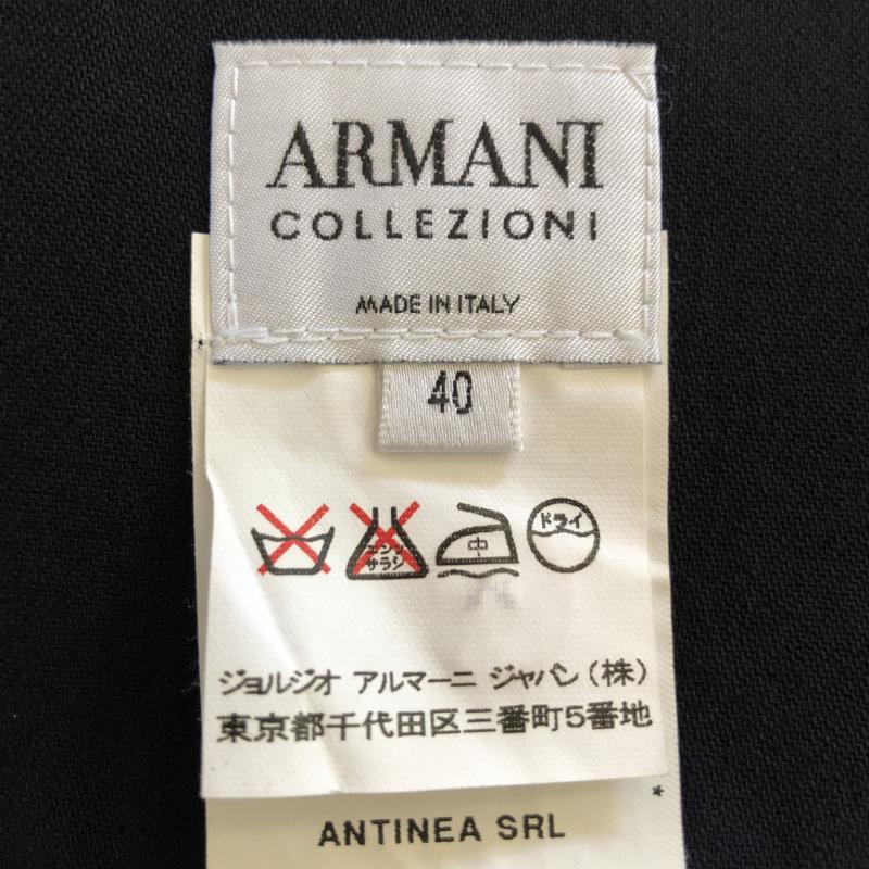 アルマーニコレッツォーニ ARMANI COLLEZIONI スカート ひざ丈スカート 40 無地 黒 / ブラック / レディース USED 古着 中古 10009491