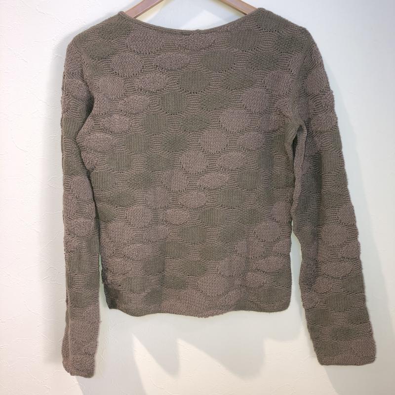 アルマーニコレッツォーニ ARMANI COLLEZIONI ニット、セーター 長袖 42 幾何柄 ベージュ / ベージュ / X 緑 / グリーン / レディース USED 古着 中古 10009492