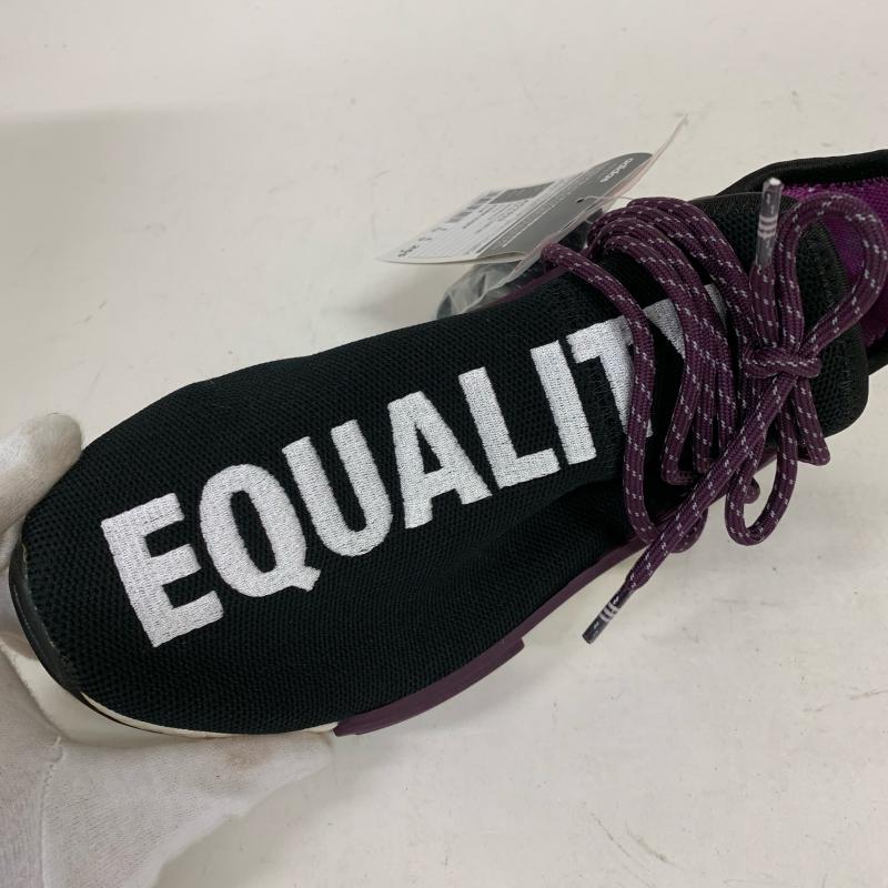 アディダス adidas スニーカー スニーカー adidas×Pharrell 型番:AC7033 26.5cm 無地 X ロゴ、文字 黒 / ブラック / X 白 / ホワイト / X 紫 / パープル / メンズ USED 古着 中古 10009495