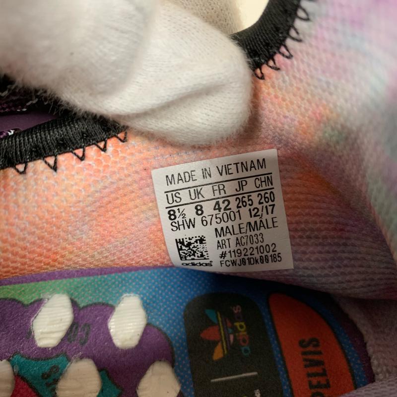 アディダス adidas スニーカー スニーカー adidas×Pharrell 型番:AC7033 26.5cm 無地 X ロゴ、文字 黒 / ブラック / X 白 / ホワイト / X 紫 / パープル / メンズ USED 古着 中古 10009495