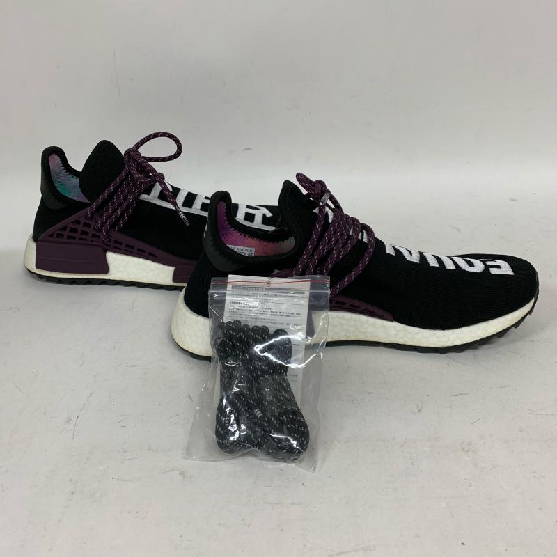 アディダス adidas スニーカー スニーカー adidas×Pharrell 型番:AC7033 26.5cm 無地 X ロゴ、文字 黒 / ブラック / X 白 / ホワイト / X 紫 / パープル / メンズ USED 古着 中古 10009495