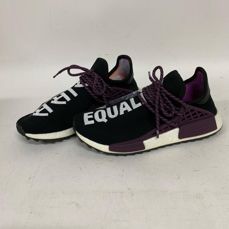 アディダス adidas スニーカー スニーカー adidas×Pharrell 型番:AC7033 26.5cm 無地 X ロゴ、文字 黒 / ブラック / X 白 / ホワイト / X 紫 / パープル / メンズ USED 古着 中古 10009495