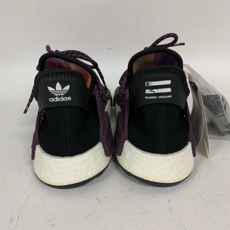 アディダス adidas スニーカー スニーカー adidas×Pharrell 型番:AC7033 26.5cm 無地 X ロゴ、文字 黒 / ブラック / X 白 / ホワイト / X 紫 / パープル / メンズ USED 古着 中古 10009495