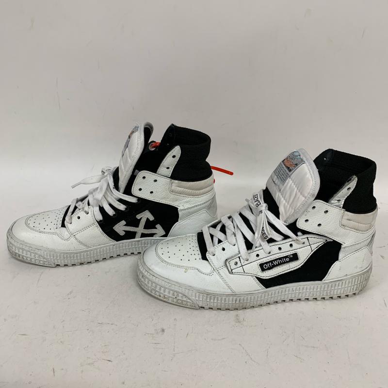 オフホワイト off white スニーカー スニーカー 無地 X ワンポイント X 白 / ホワイト / X 黒 / ブラック / メンズ USED 古着 中古 10009504