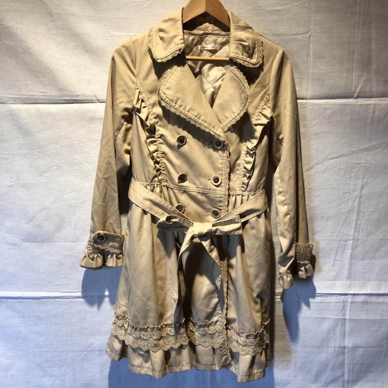 アクシーズファム axes femme コート コート一般 M 無地 ベージュ / ベージュ / レディース USED 古着 中古 10009540