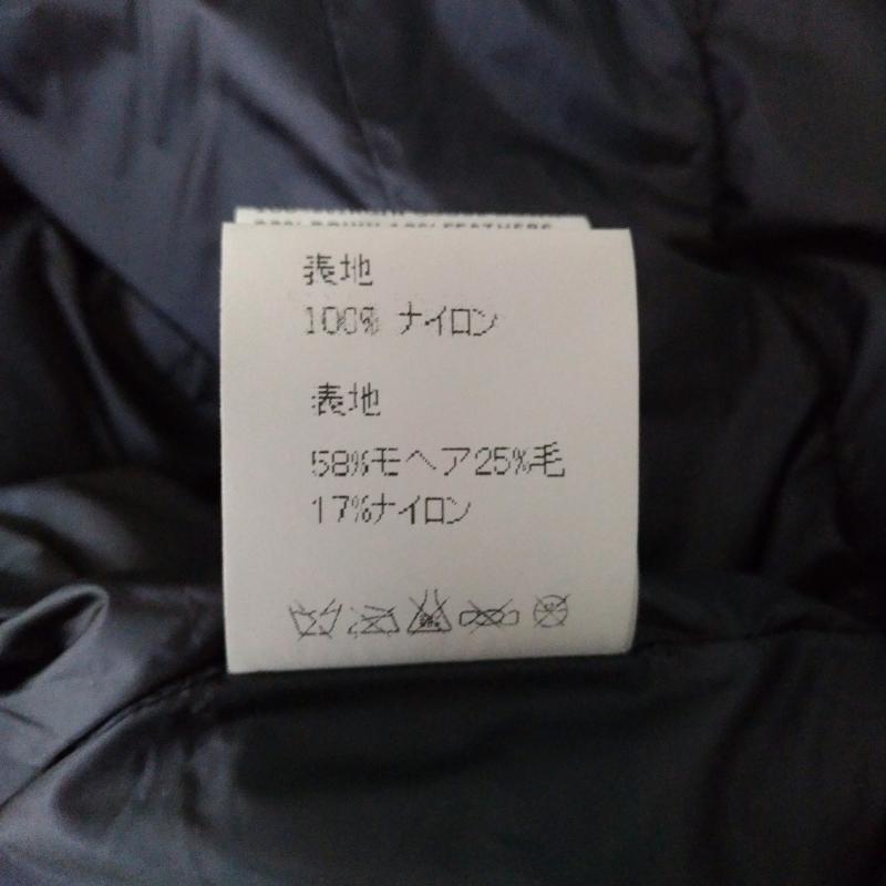 ピュウミニ #NAME? コート ダウンコート 切り替え コート 38 無地 黒 / ブラック / レディース USED 古着 中古 10009561