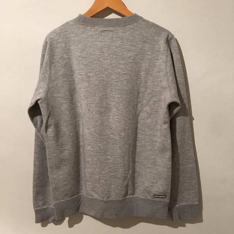 ユニフォームエクスペリメント uniform experiment トレーナー 長袖 スウェット 2 無地 灰 / グレー / メンズ USED 古着 中古 10009590