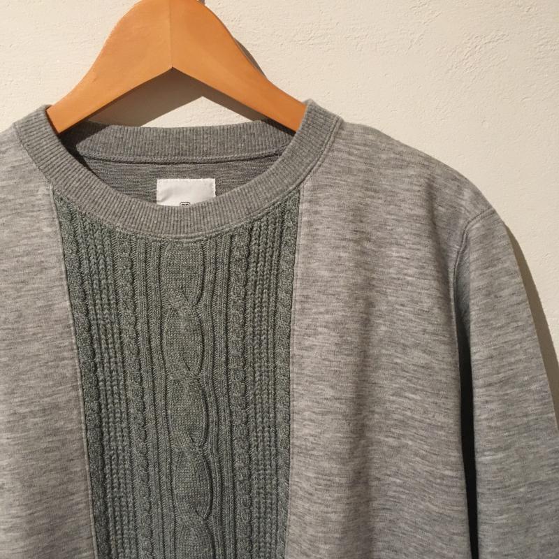 ユニフォームエクスペリメント uniform experiment トレーナー 長袖 スウェット 2 無地 灰 / グレー / メンズ USED 古着 中古 10009590