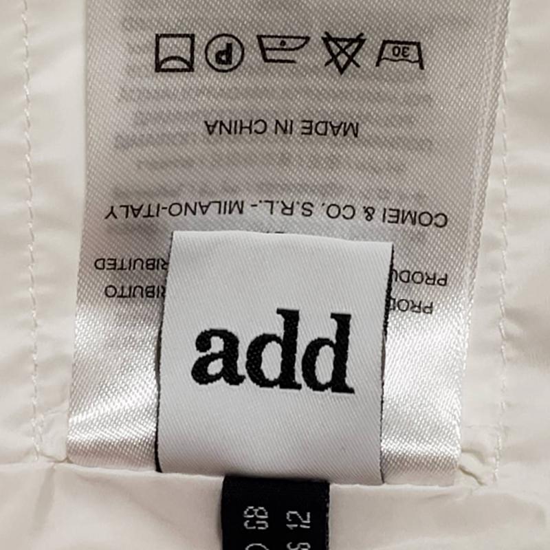 エーディーディー add コート コート一般 中綿入りコート 4 無地 白 / ホワイト / レディース USED 古着 中古 10009608