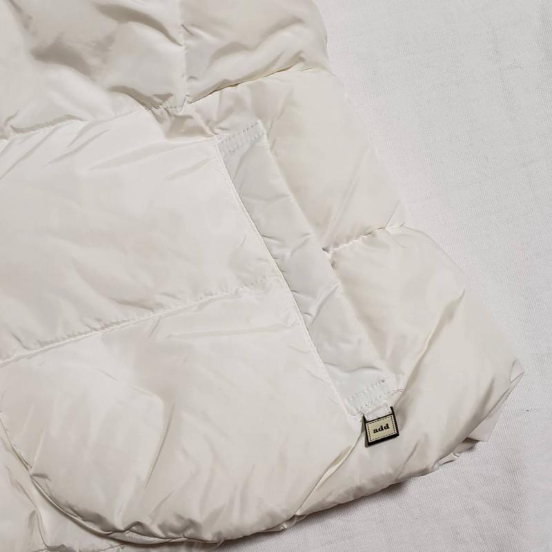エーディーディー add コート コート一般 中綿入りコート 4 無地 白 / ホワイト / レディース USED 古着 中古 10009608