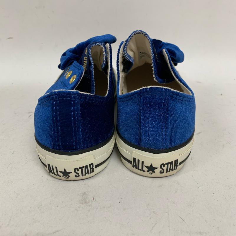 コンバース CONVERSE スニーカー スニーカー 型番:5C1369/V-RIBBONS SLIPS/Chucks SISTERS 23.5cm 無地 X ロゴ、文字 青 / ブルー / X 白 / ホワイト / レディース USED 古着 中古 10009619