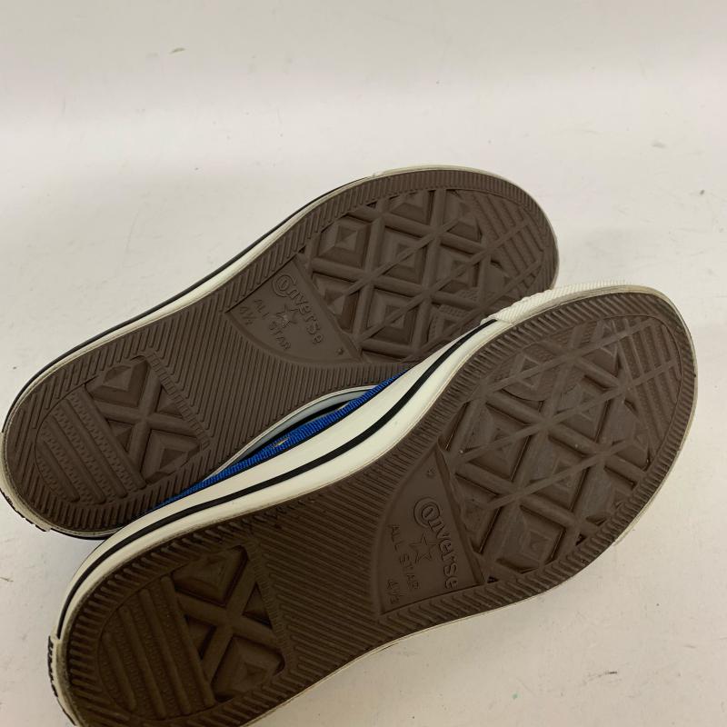 コンバース CONVERSE スニーカー スニーカー 型番:5C1369/V-RIBBONS SLIPS/Chucks SISTERS 23.5cm 無地 X ロゴ、文字 青 / ブルー / X 白 / ホワイト / レディース USED 古着 中古 10009619