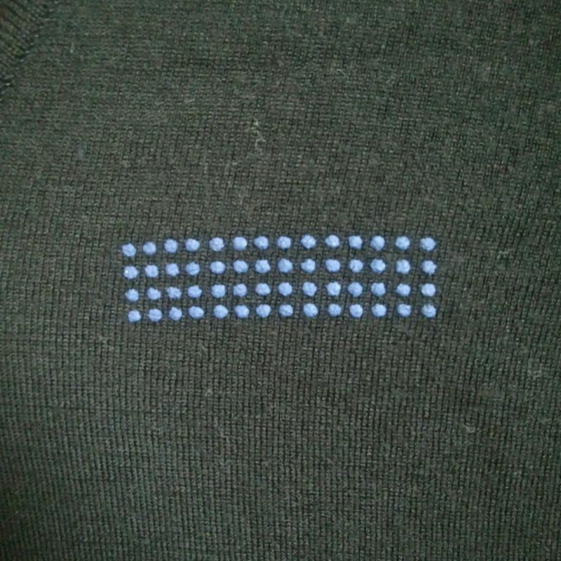 コムデギャルソン COMME des GARCONS ニット、セーター 長袖 JOHN SMEDLEY S 無地 X ワンポイント 黒 / ブラック / レディース USED 古着 中古 10009642