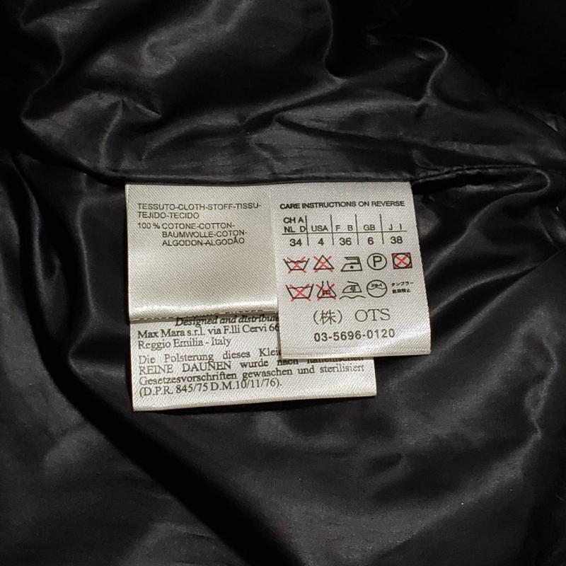 スポーツマックス SPORTMAX コート コート一般 4 無地 黒 / ブラック / X 茶 / ブラウン / レディース USED 古着 中古 10009656