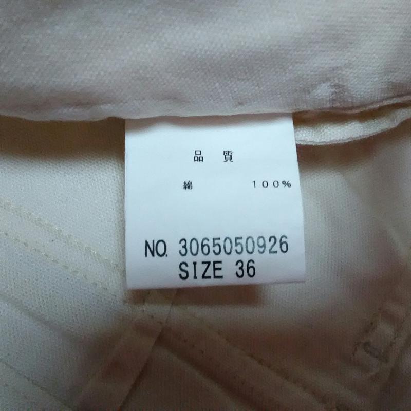 ルクールブラン le.coeur blanc パンツ チノパン 36 無地 白 / ホワイト / レディース USED 古着 中古 10009708